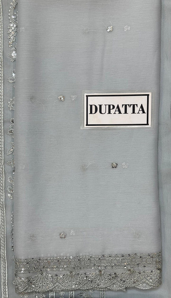 Azure Chiffon Suit-Aarasta