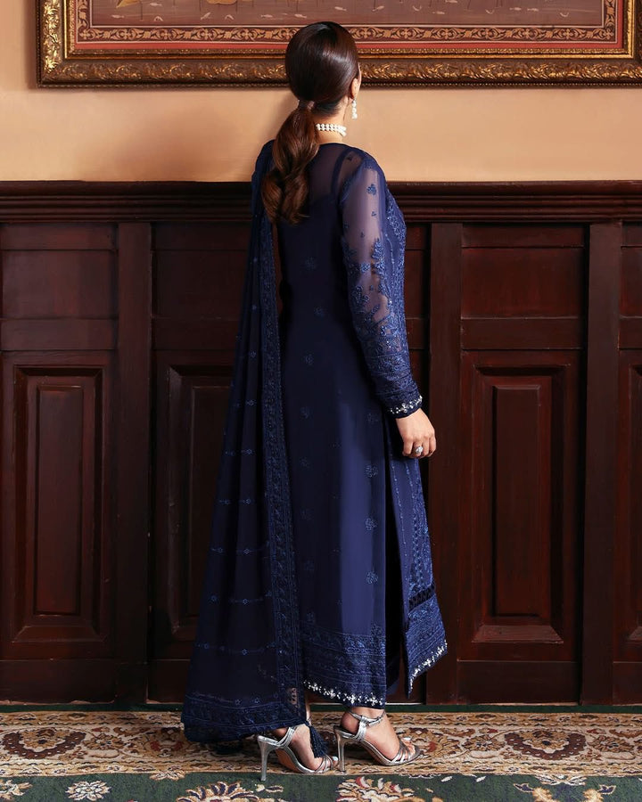 Azure Chiffon Suit-Aarasta