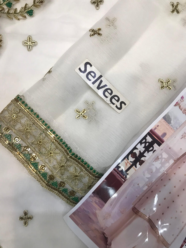 Azure Chiffon Suit-Aarasta