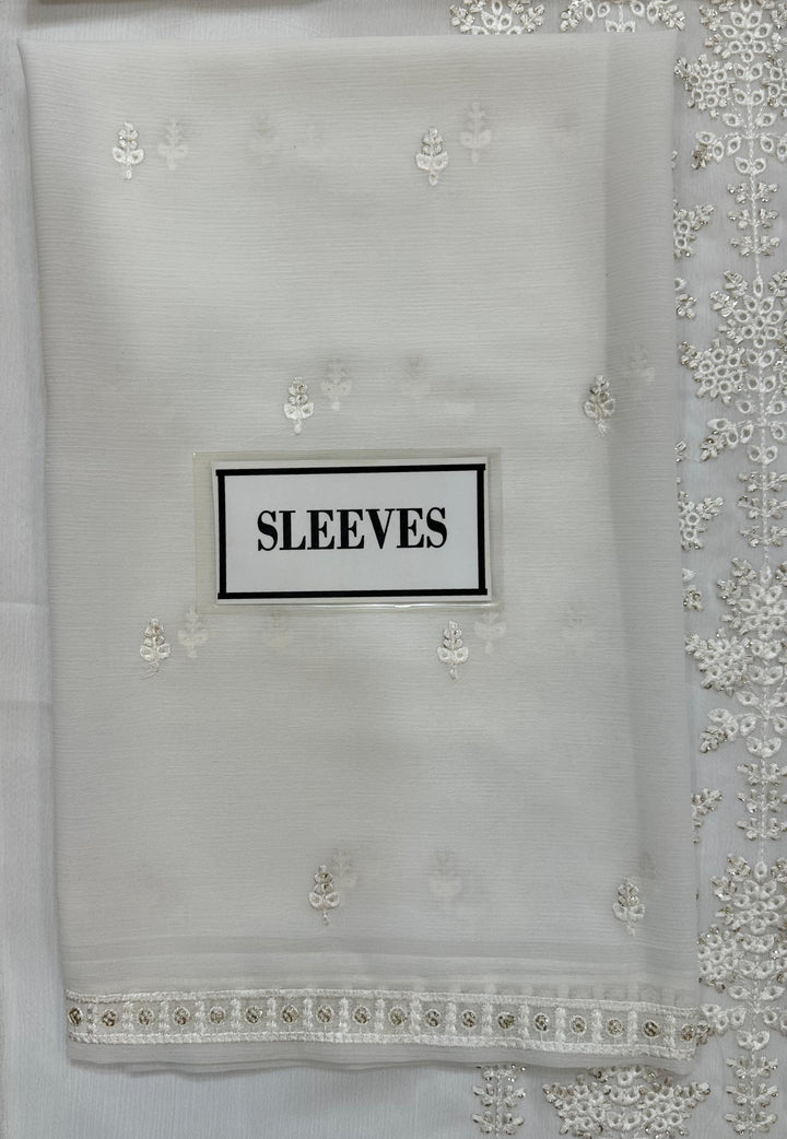 Azure Chiffon Suit-Aarasta