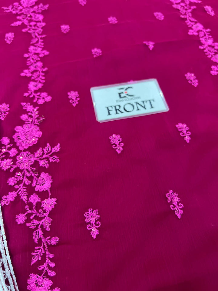 Azure Chiffon Suit-Aarasta