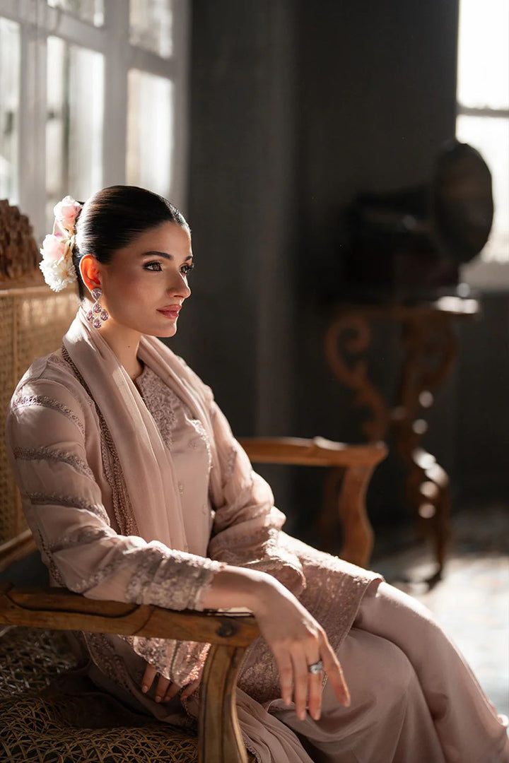 Azure Chiffon Suit-Aarasta