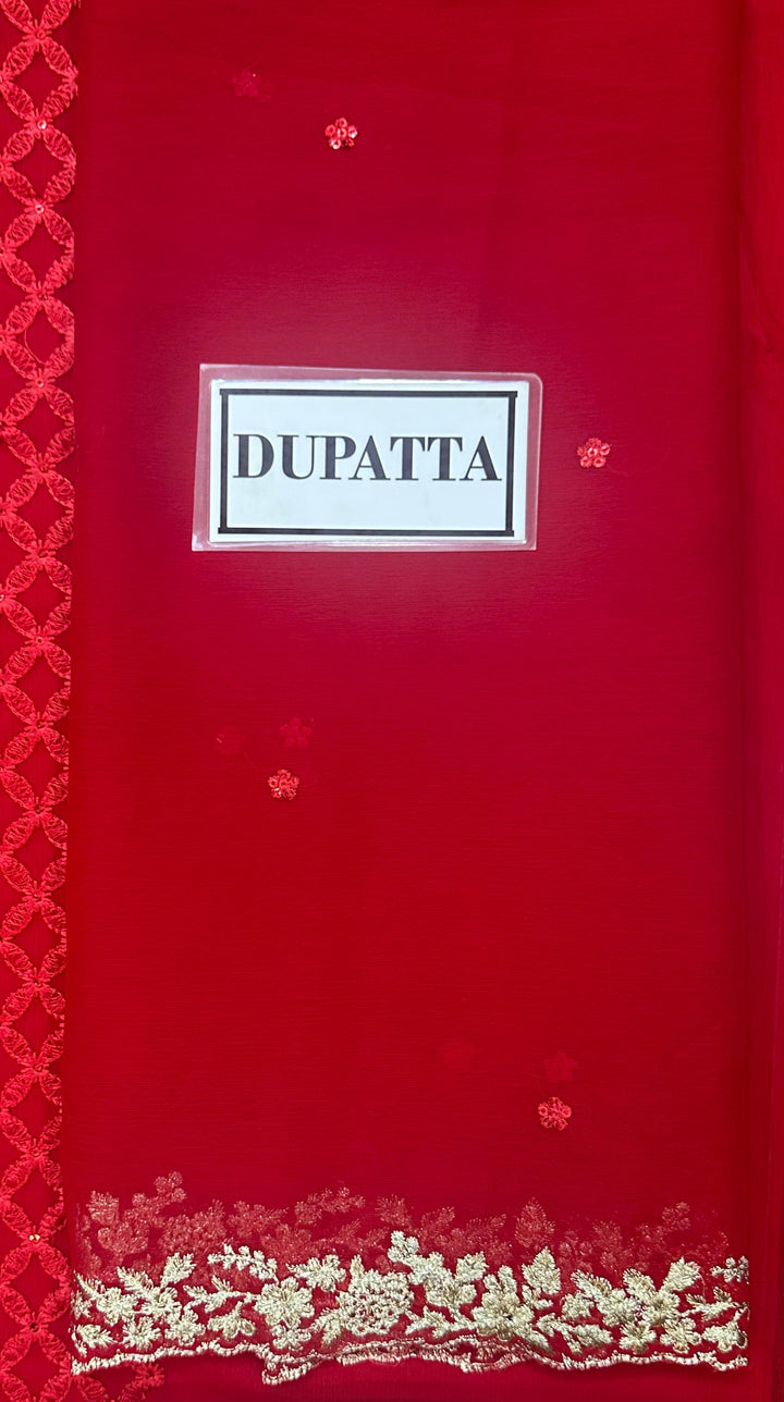 Azure Chiffon Suit-Aarasta