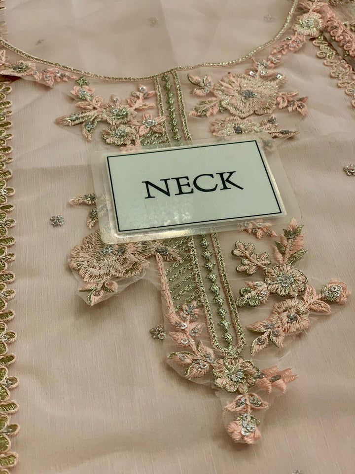 Azure Chiffon Suit-Aarasta