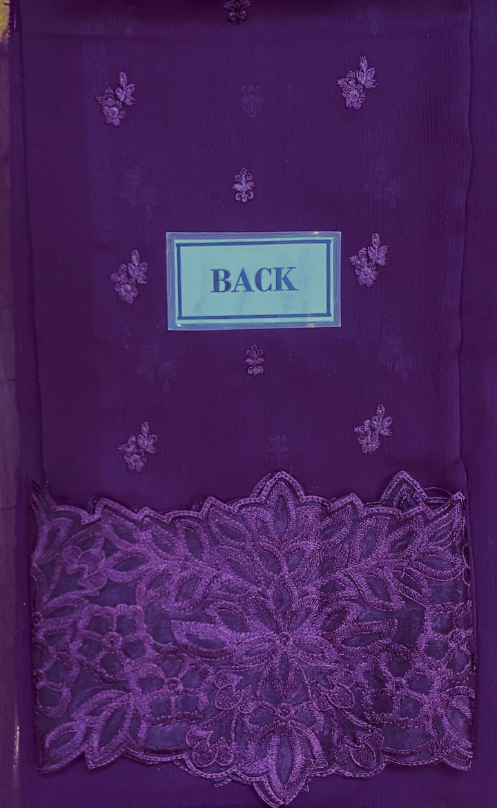 Azure Chiffon Suit-Aarasta