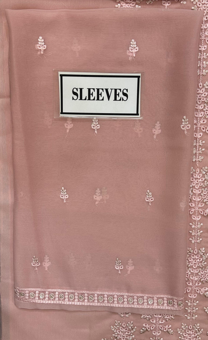 Azure Chiffon Suit-Aarasta