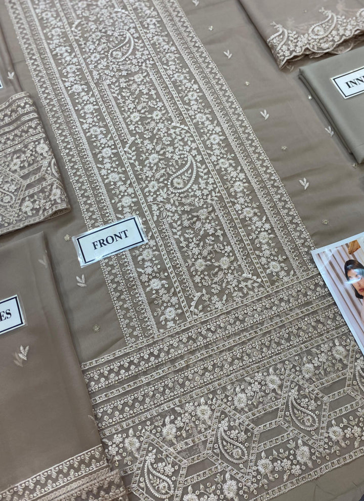 Azure Chiffon Suit-Aarasta