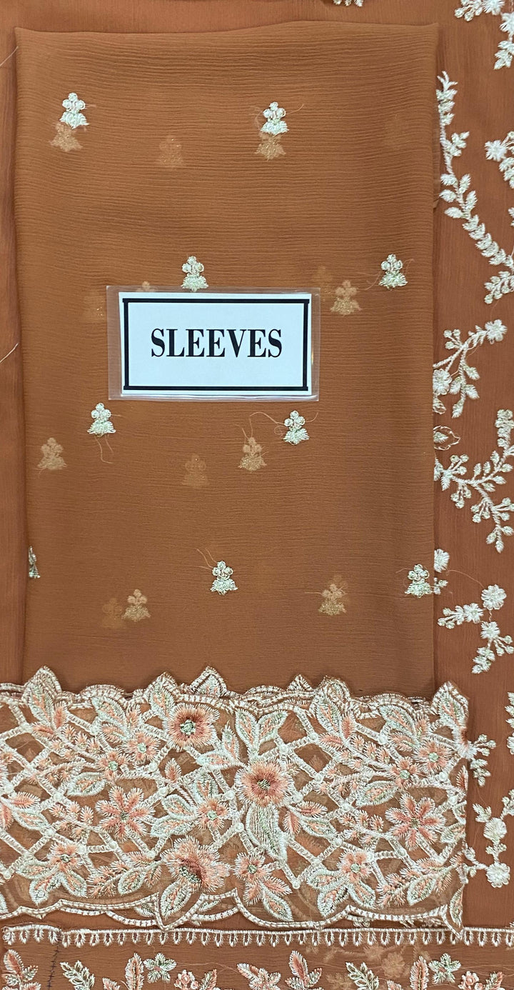 Azure Chiffon Suit-Aarasta