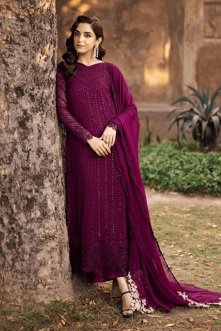 Azure Chiffon Suit-Aarasta