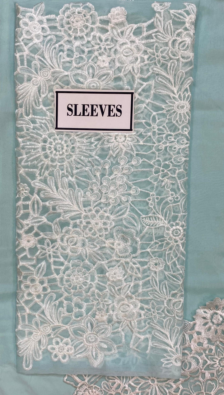 Azure Chiffon Suit-Aarasta