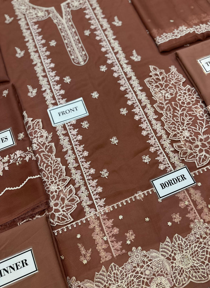 Azure Chiffon Suit-Aarasta