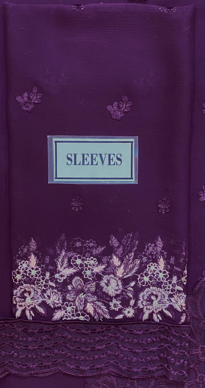 Azure Chiffon Suit-Aarasta