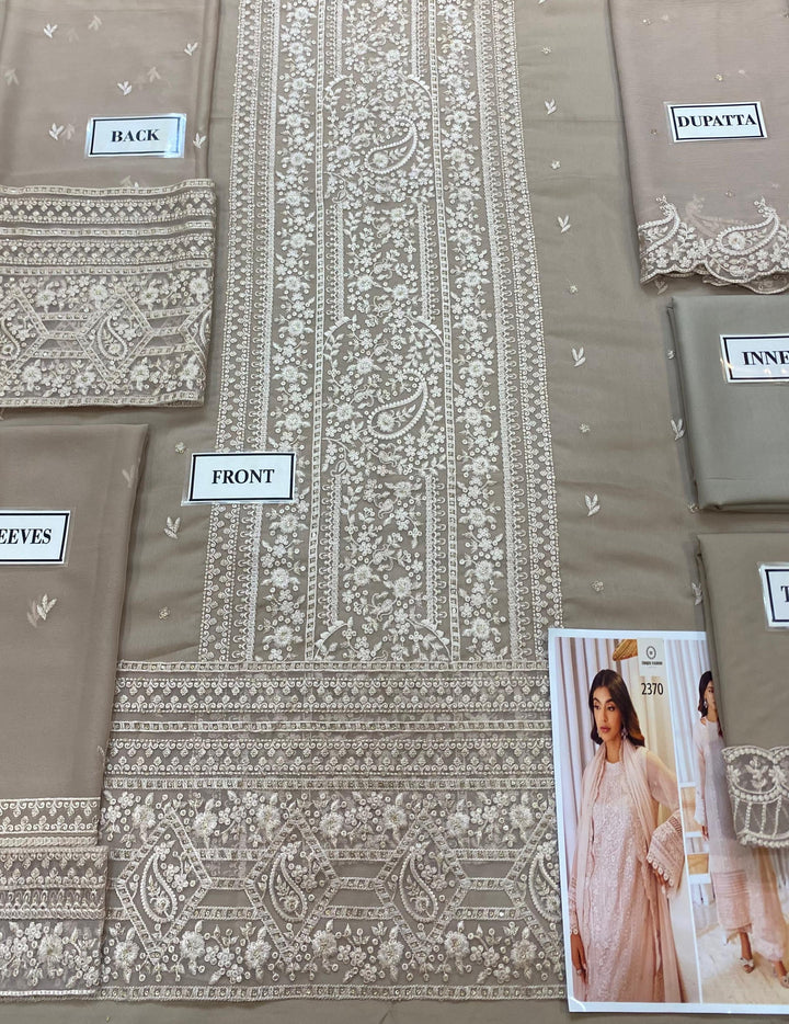 Azure Chiffon Suit-Aarasta