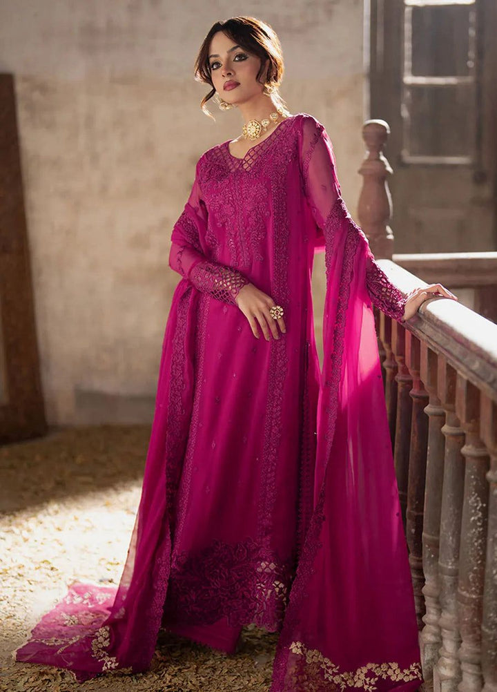 Azure Chiffon Suit-Pink-Chiffon-Aarasta
