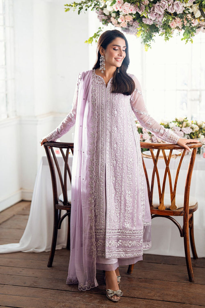 Azure Chiffon Suit-Pink-Chiffon-Aarasta