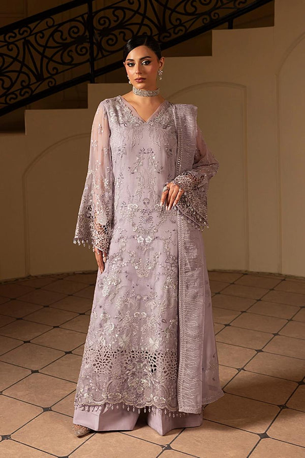 Laavish Chiffon Suit-Purple-Chiffon-Aarasta