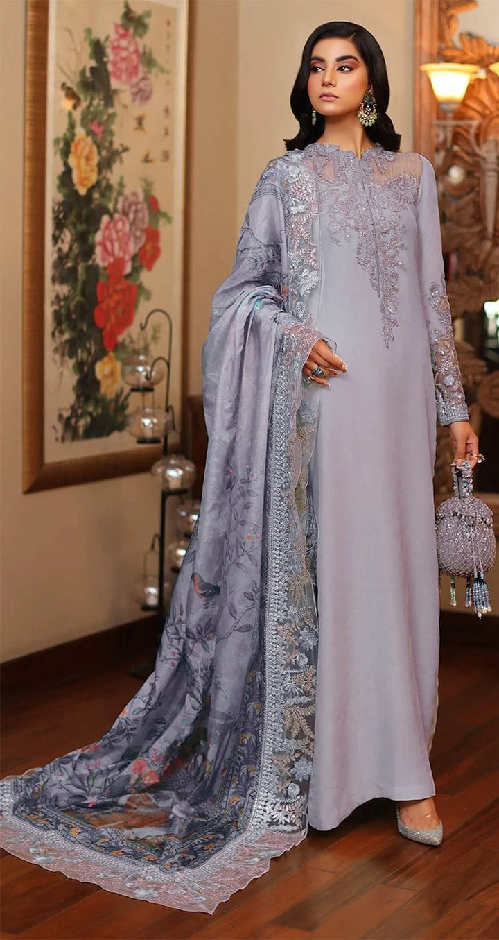 Azure Silk Suit-Purple-Silk-Aarasta