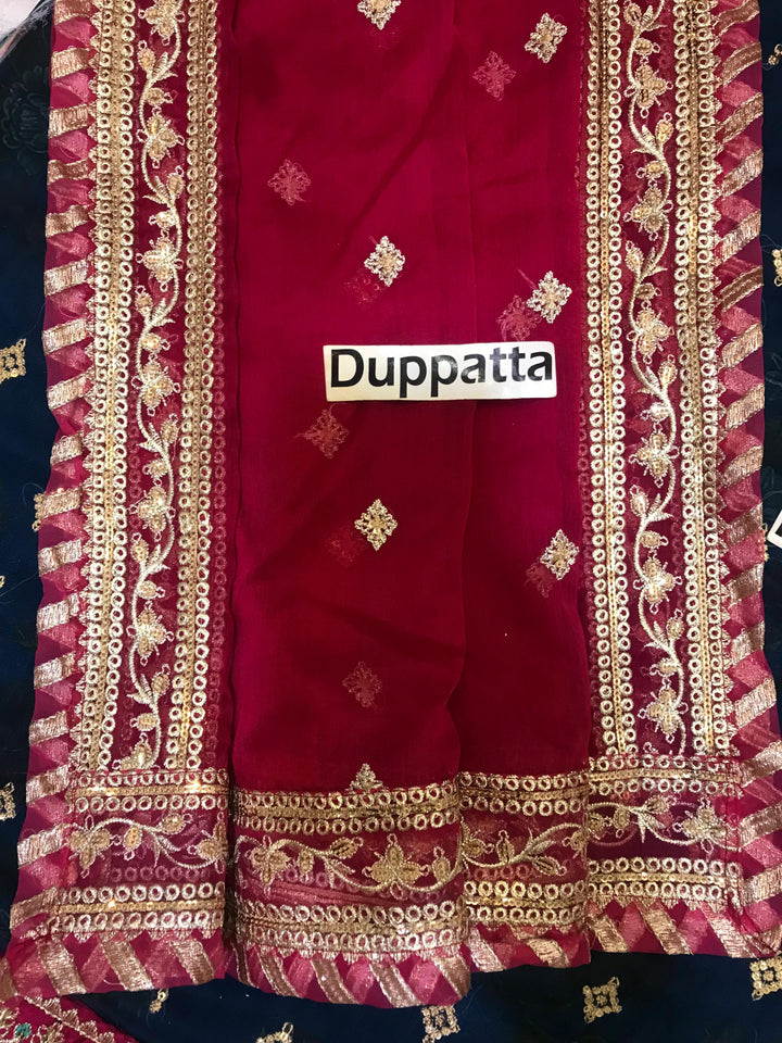 Baroque Chiffon Suit-Aarasta