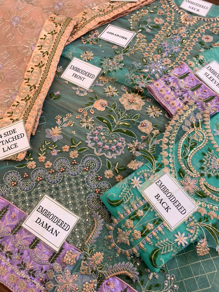 Baroque Organza Suit-Aarasta