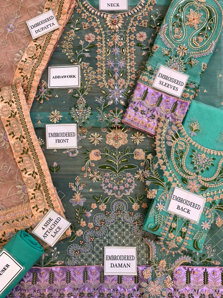 Baroque Organza Suit-Aarasta