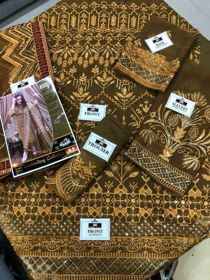 Baroque Chiffon Suit-Aarasta