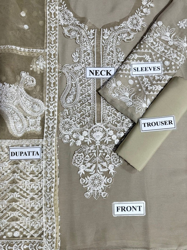 Baroque Chiffon Suit-Aarasta