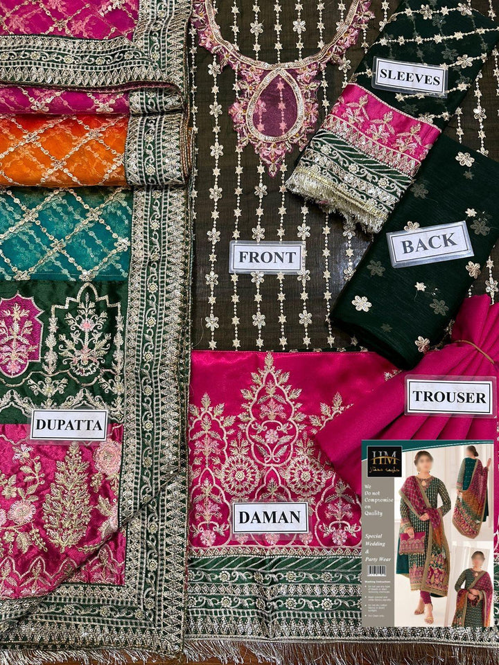 Baroque Chiffon Suit-Aarasta