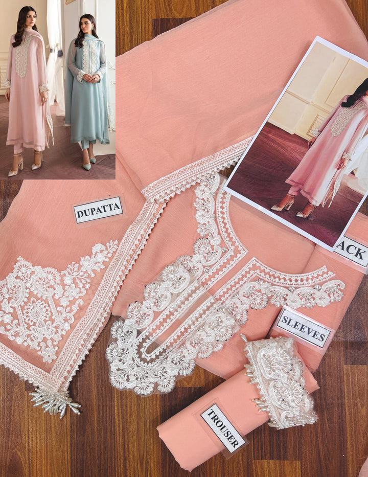 Baroque Chiffon Suit-Aarasta