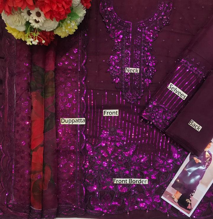 Baroque Organza Suit-Aarasta