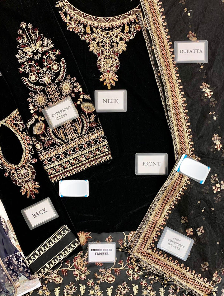 Baroque Jazmin Velvet Suit-Aarasta