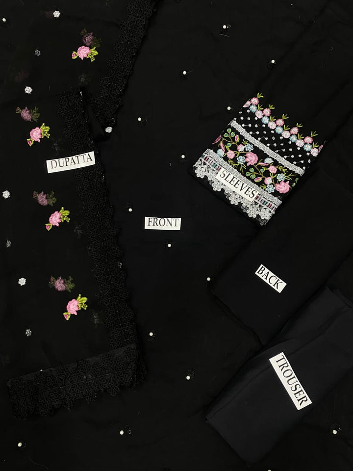 Baroque Chiffon Suit-Aarasta