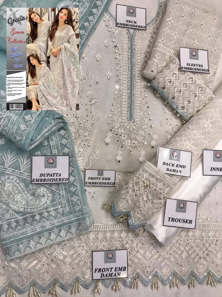 Jazmin Organza Suit-Aarasta