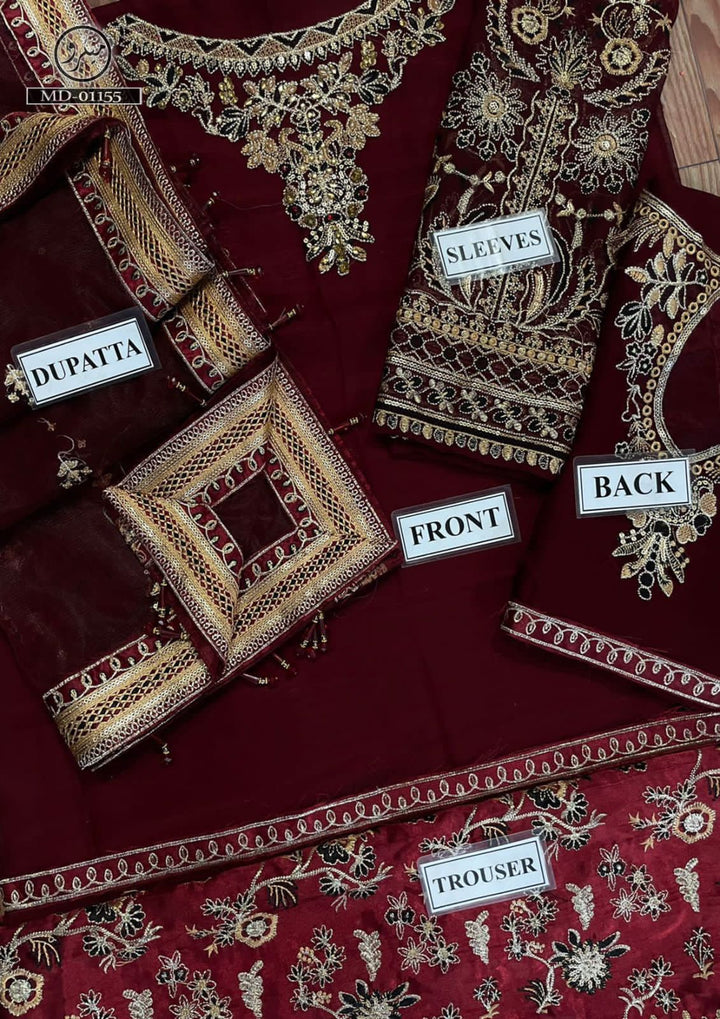 Baroque Chiffon Suit-Aarasta