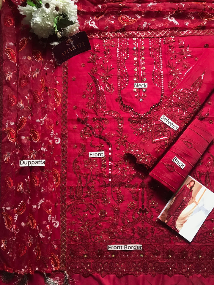 Baroque Organza Suit-Aarasta