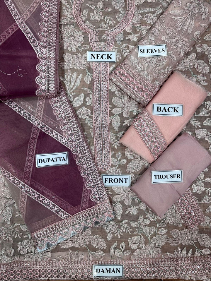 Jazmin Chiffon Suit-Aarasta