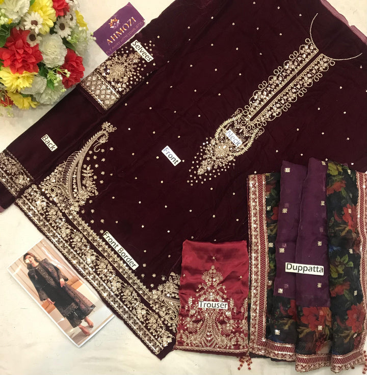 Baroque Velvet Suit-Aarasta