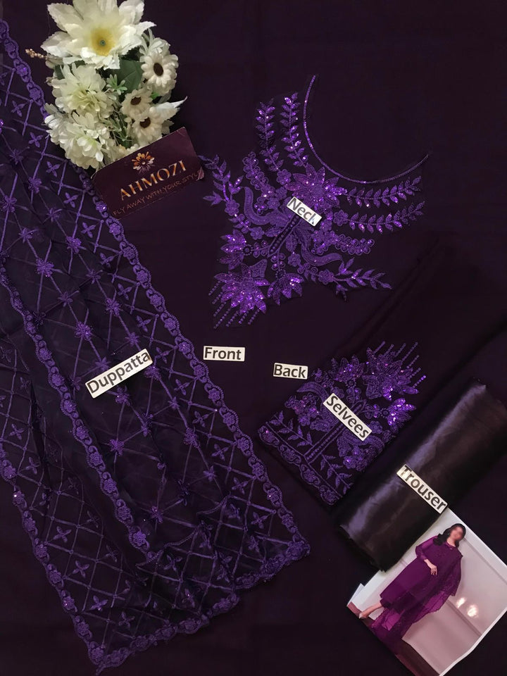 Baroque Chiffon Suit-Aarasta