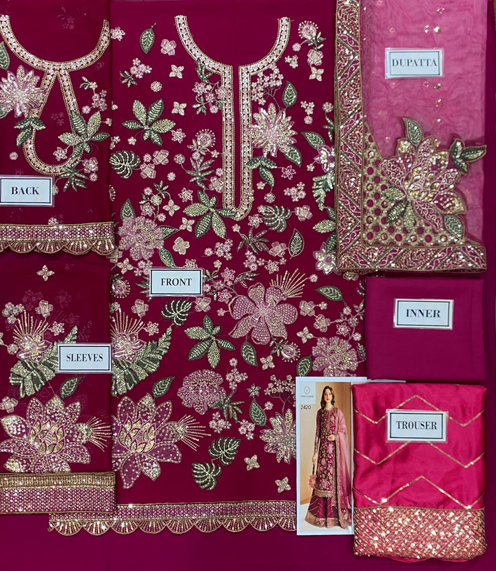 Jazmin Chiffon Suit-Aarasta