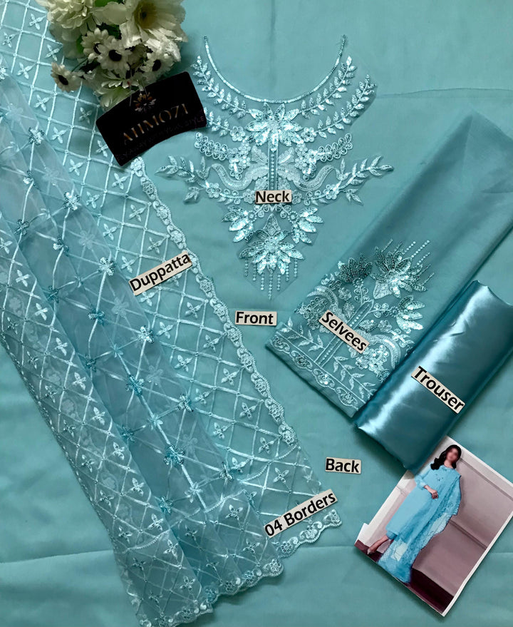 Baroque Chiffon Suit-Aarasta