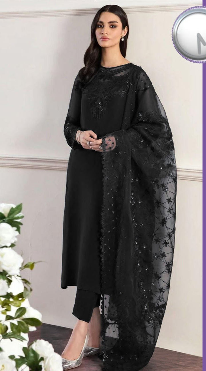 Baroque Chiffon Suit-Aarasta