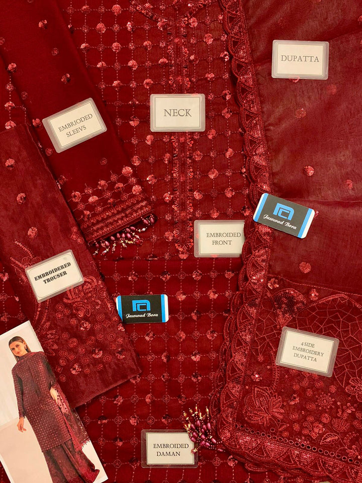 Baroque Chiffon Suit-Aarasta