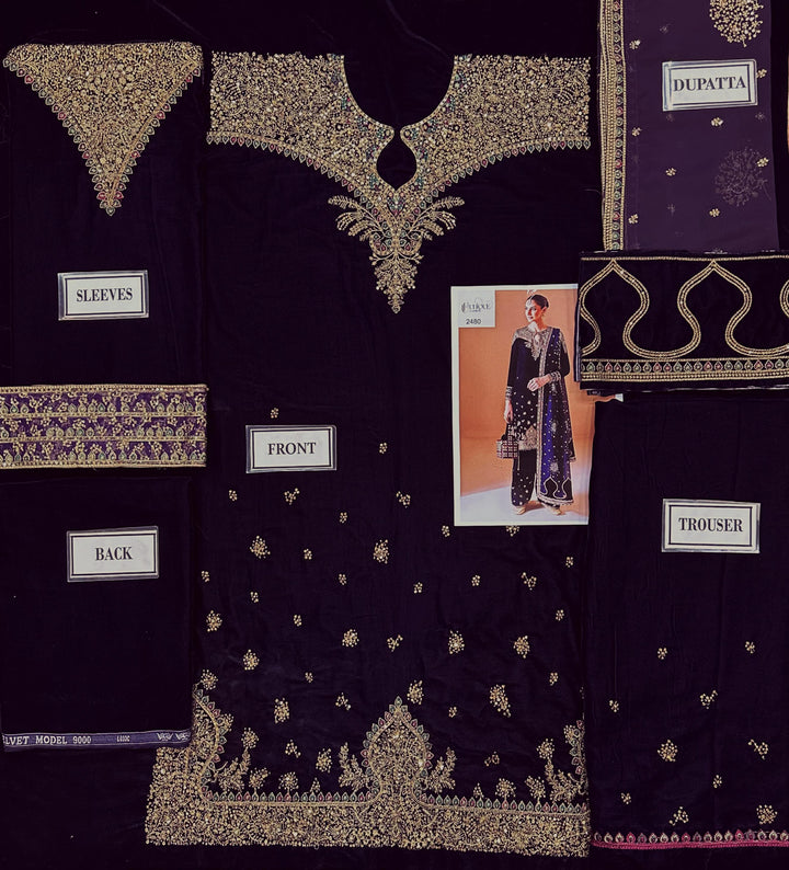 Jazmin Velvet Suit-Aarasta