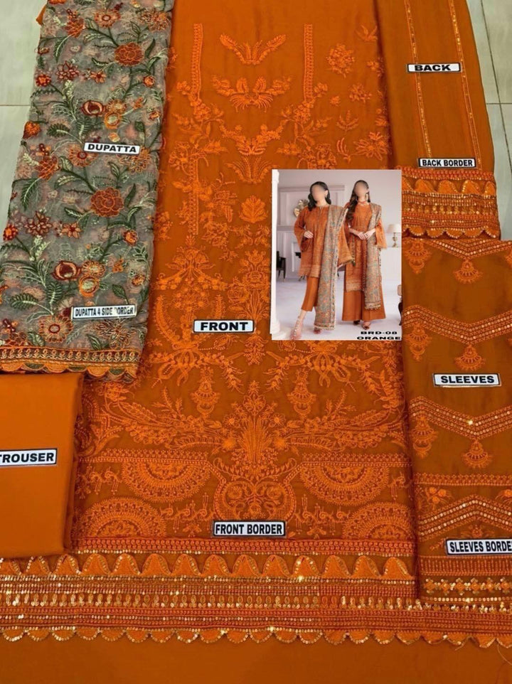 Baroque Chiffon Suit-Aarasta