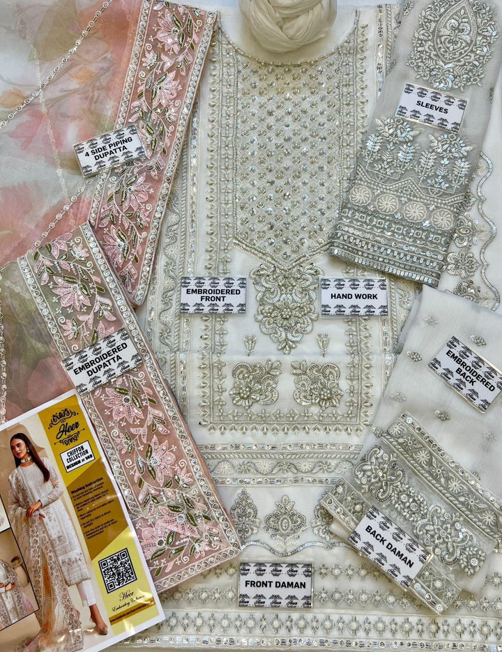 Baroque Chiffon Suit-Aarasta