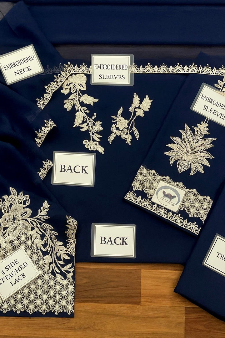 Baroque Chiffon Suit-Aarasta