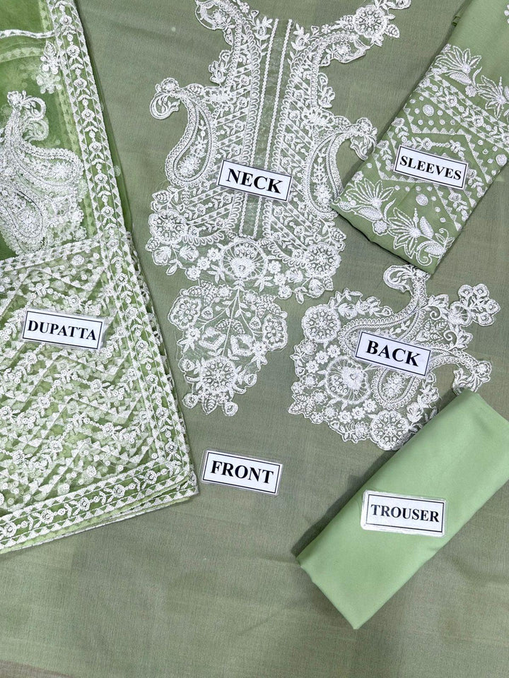 Baroque Chiffon Suit-Aarasta