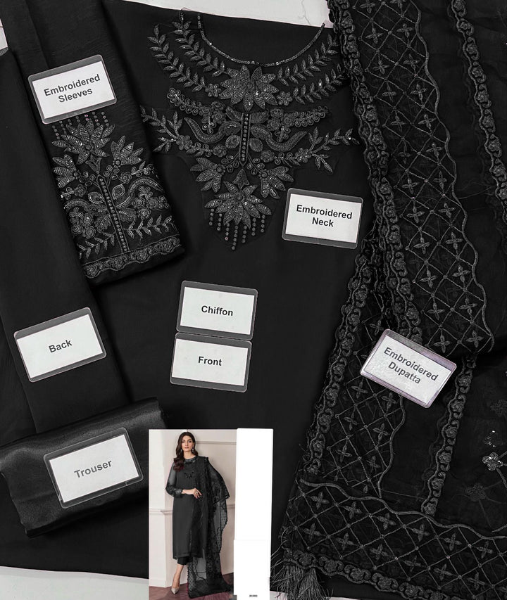 Baroque Chiffon Suit-Aarasta