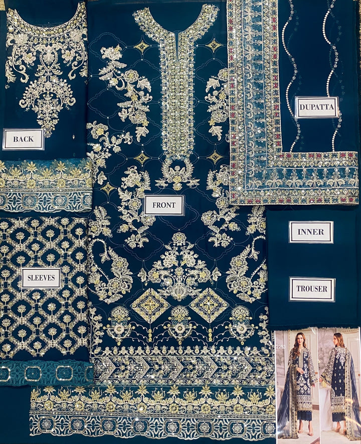 Baroque Chiffon Suit-Aarasta