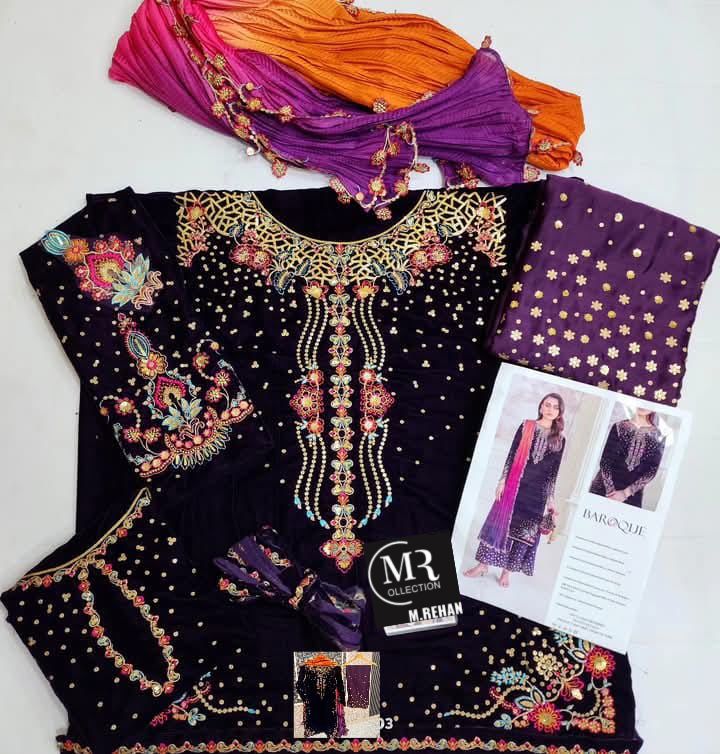 Baroque Velvet Suit-Aarasta