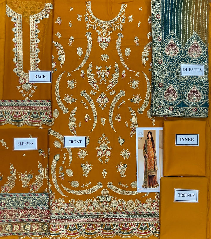 Jazmin Chiffon Suit-Aarasta